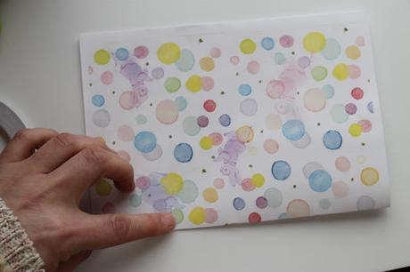 {Descargable} Papel  pompas de acuarela  para bolsitas de chuches