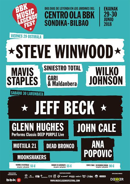 BBK Music Legends Festival 2018: John Cale, Siniestro Total, Dead Bronco...