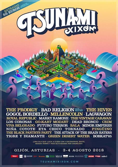Tsunami Xixón 2018: Gogol Bordello, Royal Republic, Marky Ramone, Go-Kart Mozart, Minor Empires...