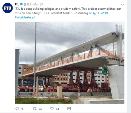 Puente peatonal se derrumba en el área de Miami, matando a 6 e hiriendo a varios