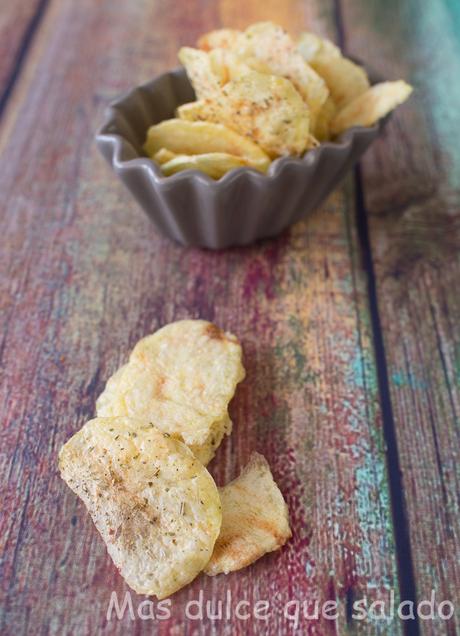 Patatas Chips al microondas Patatas Chips al microondas