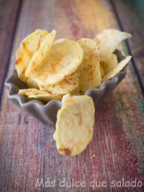 Patatas Chips al microondas Patatas Chips al microondas