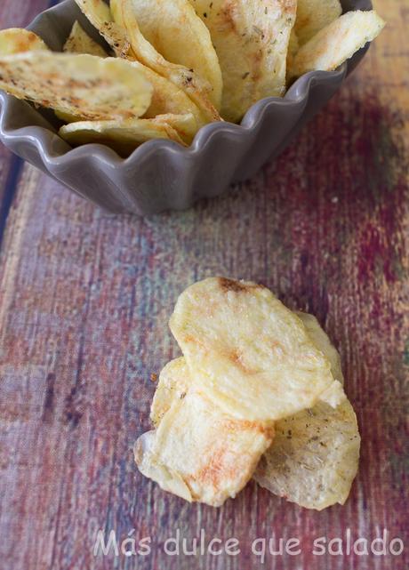 Patatas Chips al microondas Patatas Chips al microondas