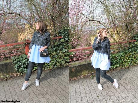 TWEED AZUL Y NEGRO