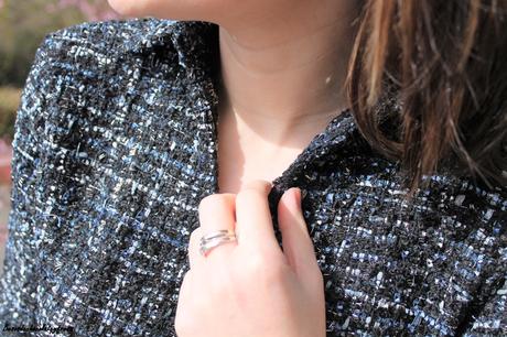 TWEED AZUL Y NEGRO
