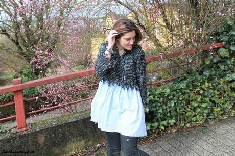 TWEED AZUL Y NEGRO