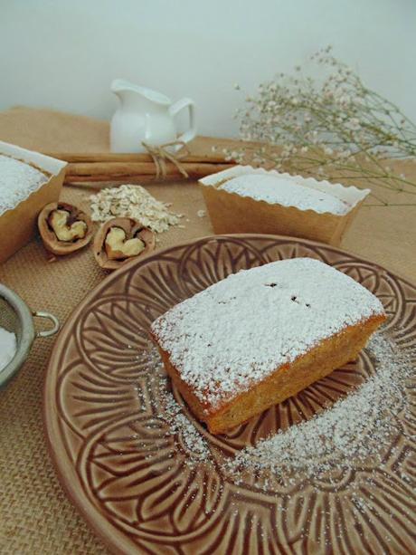 Pastel de zanahoria y avena