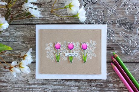 Simple Love Card with Simon Says Stamp Simple Love Card with Simon Says Stamp