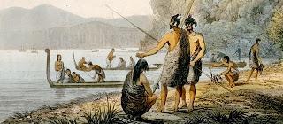 Canoas maoríes, dispuestas a asaltar el Boyd