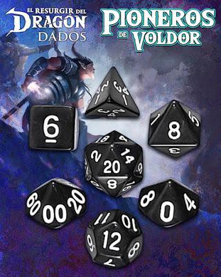 Juegos de dados Pioneros de Voldor, de NSR a la venta.
