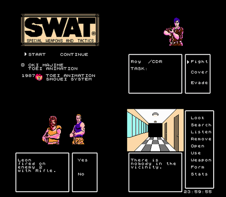 SWAT: Special Weapons and Tactics de Nintendo Famicom traducido al inglés