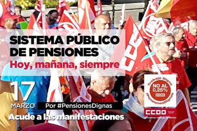 Manifestación por unas pensiones justas Manifestación por unas pensiones justas