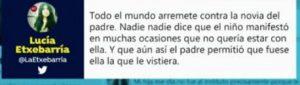 Las polémicas declaraciones de Lucia Etxebarria sobre el padre del fallecido niño Gabriel.