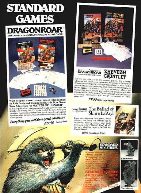 Dragonroar de Standard Games (1985)
