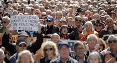 Frente a la “subida de mierda”, pleno de las Cortes y manifestaciones de pensionistas.