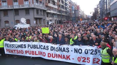Frente a la “subida de mierda”, pleno de las Cortes y manifestaciones de pensionistas.