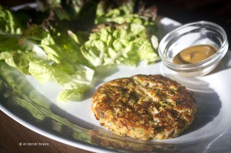 Hamburguesa vegana lentejas avena