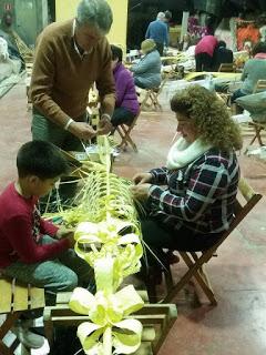 Clausura del taller de palmas rizadas