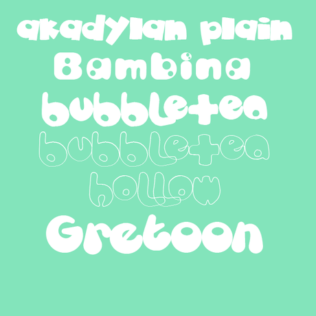 free bubble fonts