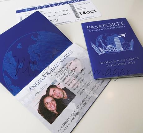 Invitaciones de boda pasaporte