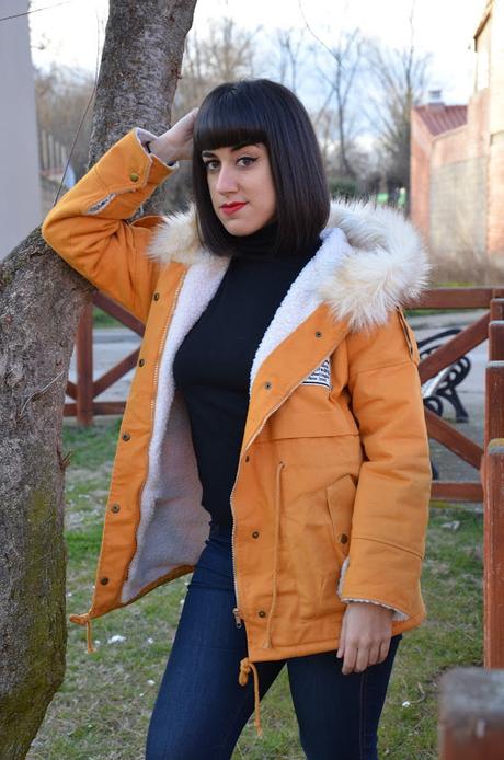 Mustard parka