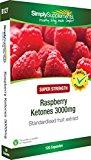 Cetona de Frambuesa 3000mg - 120 cápsulas - 4 meses de suministro - Conocido quemagrasas - Acelera el metabolismo y la pérdida de peso - SimplySupplements