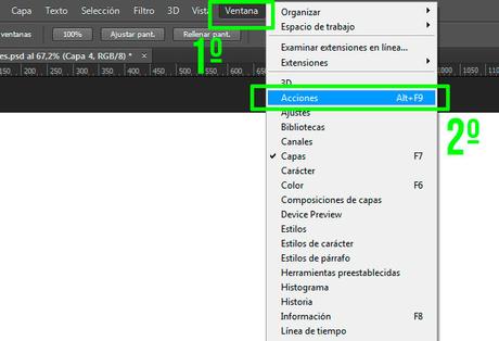 Cómo Cargar Acciones en Adobe Photoshop by Saltaalavista Blog Paso 01