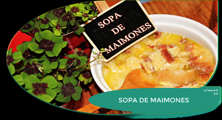 LA MEJOR SOPA DE MAIMONES {PAN-AJO-CALDO-DE-AVE-JAMÓN}