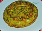 Tortilla espárragos cebolleta tierna