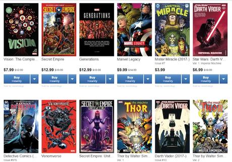 Lo más vendido en Comixology.