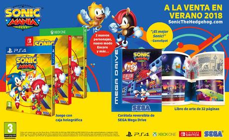 Este verano llega Sonic Mania Plus con una gran edición física, ¡y título de coches!