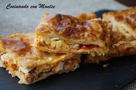 Empanada de hojaldre con atún