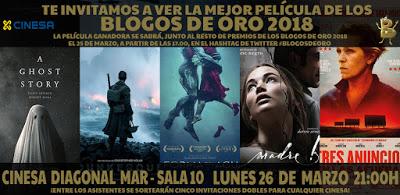 Sorteo Mejor Película de los Blogos de Oro 2018