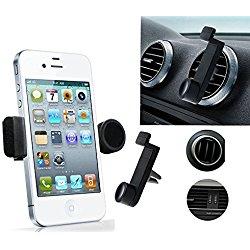 Soporte Universal de telefono movil para coche Extensible y rotable 360º Air Vent support para las Ranuras o Rejilla de Ventilacion para cualquier movil. iphone samsung sony etc