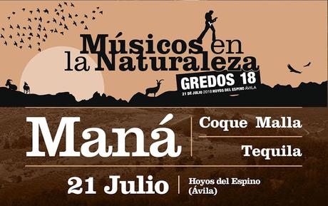 Músicos en la Naturaleza 2018 tendrá a Maná, Coque Malla y Tequila