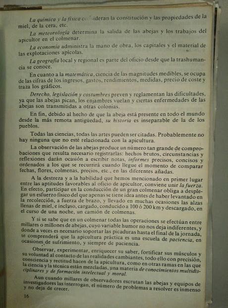 Un breve recorrido por la biblia del apicultor. Índice.