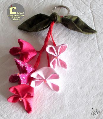 Llavero de flores. Videotutorial Llavero de flores. Videotutorial