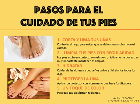 El cuidado de los pies.