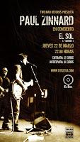 Concierto de Paul Zinnard en Sala El Sol
