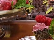 Tarta colores crema frambuesas