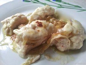 Receta: Pechugas con setas. Fácil y rápida.