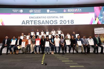 ENTREGAN GEM Y GOBIERNO FEDERAL APOYOS PARA ARTESANOS MEXIQUENSES