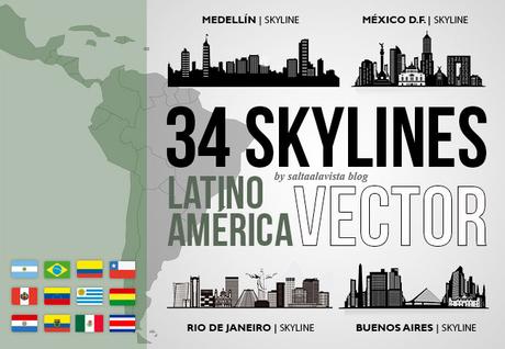 34 Latin American Skyline Vectors by Saltaalavista Blog