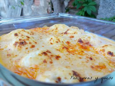 Huevos rellenos gratinados (tradicional o Thermomix)