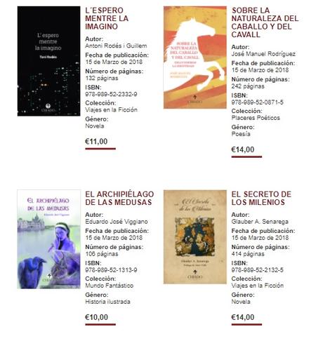 Novedades Editoriales: Marzo | Chiado Editorial