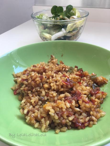 ARROZ INTEGRAL CON VERDURITAS Y JAMÓN