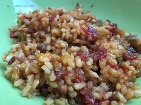 ARROZ INTEGRAL CON VERDURITAS Y JAMÓN