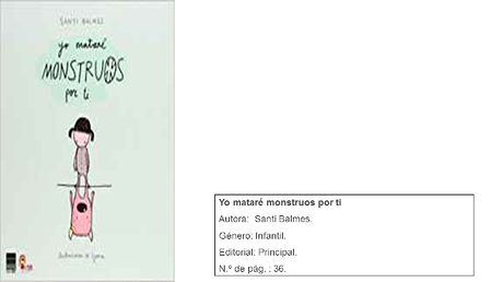 Libros para leer: Yo mataré monstruos por ti - Santi Balmes Libros para leer: Yo mataré monstruos por ti - Santi Balmes