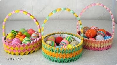 Tutorial con moldes para hacer hermosas canastas y bolsitas de pascua