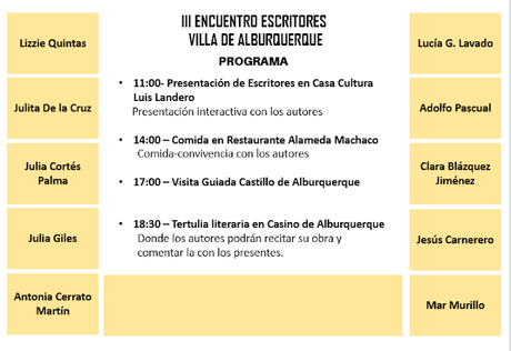 EEVA 2018- III Encuentro Escritores Villa de Alburquerque 2018